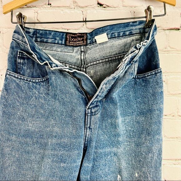 Vintage 80s Bonjour International Acid Washed Mom High Waist Cropped Ankle Jeans - Picture 2 of 15